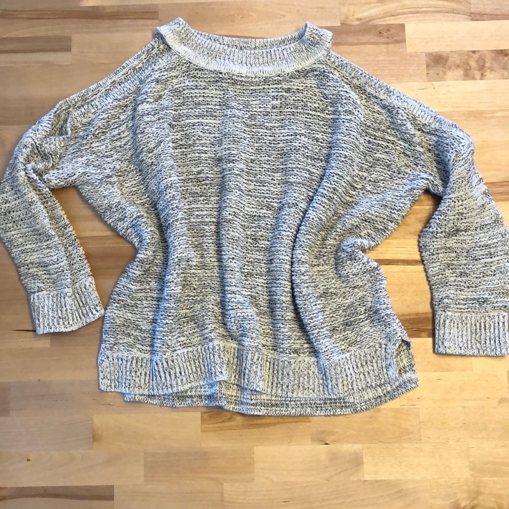 Cut out shoulder sweater